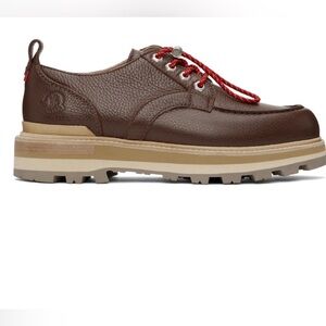 Moncler Peka City Leather Derby Shoes - Mens 42.5